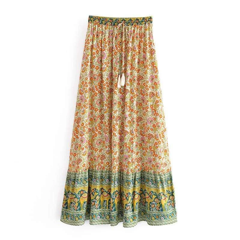 Malena Maxi Skirt denim skirt classic