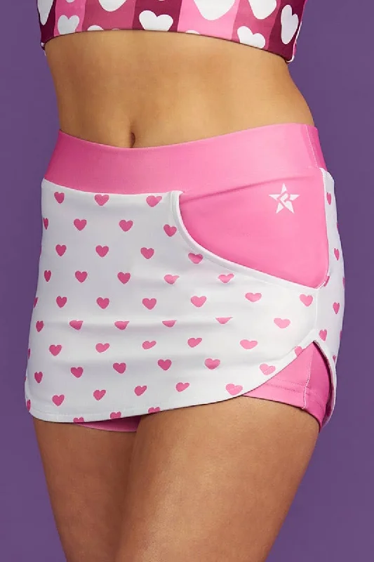 Mid Rise Skirt in Heart You wool skirt warm