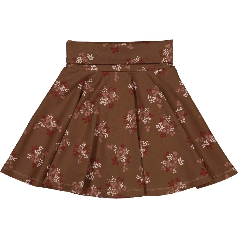 Müsli Bark/ Cabernet/ Nightingale Flora Skirt corduroy skirt cozy