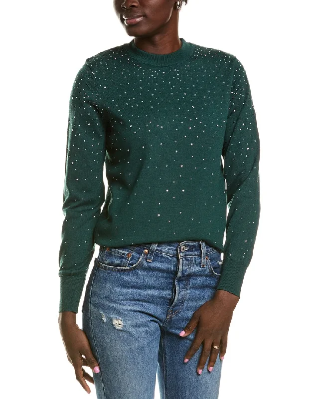 Nanette Nanette Lepore Embellished Sweater Lightweight Heavyweight Midweight