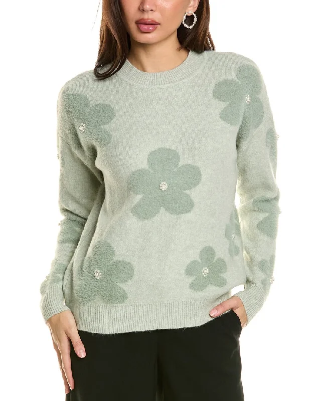 Nanette Nanette Lepore Pearl Sweater Oversized Loose Flowy
