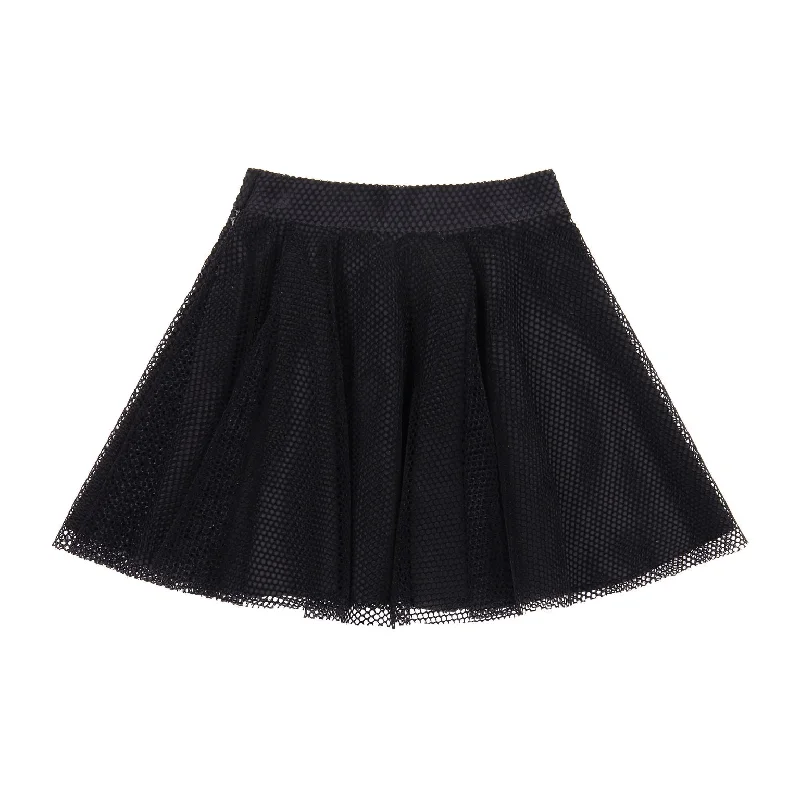 NOVE BLACK FULL LACE CIRCLE SKIRT lace skirt intricate
