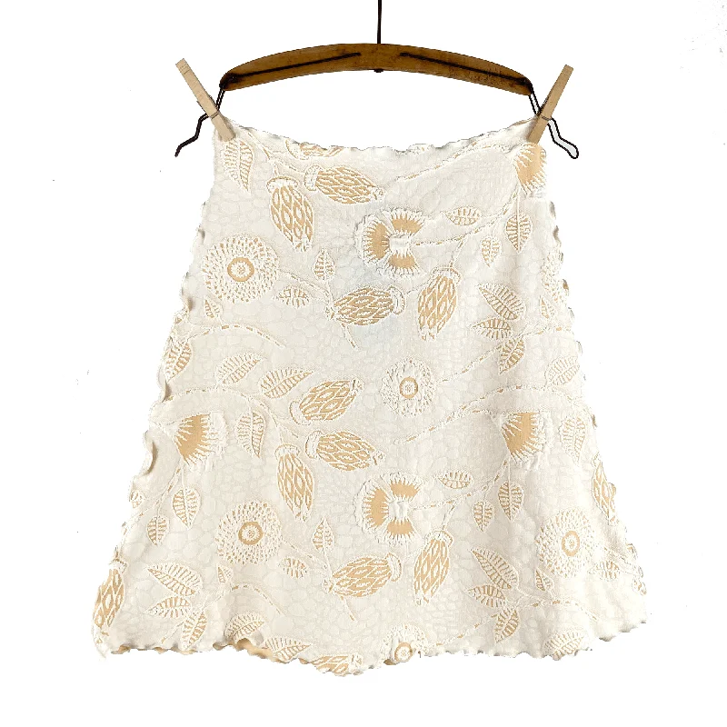 Off White Campanula Jacquard Knit Bias Skirt chiffon skirt floaty