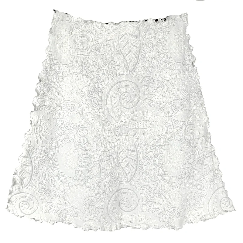 Off White Kila Jacquard Knit Bias Skirt cashmere skirt soft