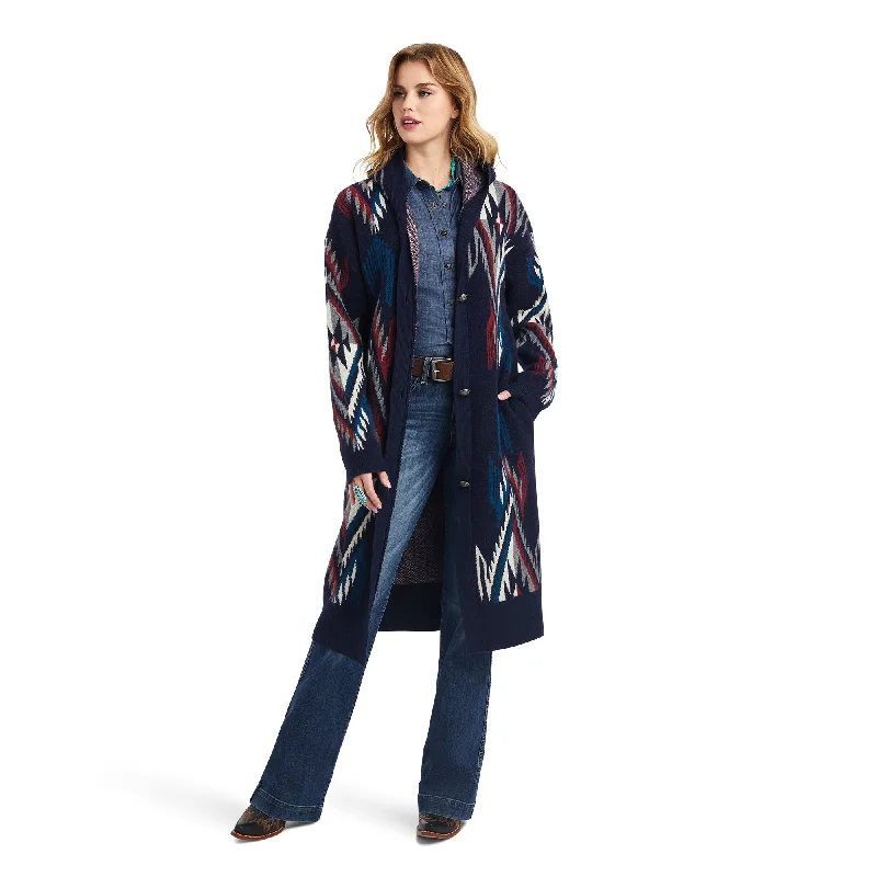 Coatigan Chimayo Sweater Turtle Neck Boat Neck Asymmetrical Neck