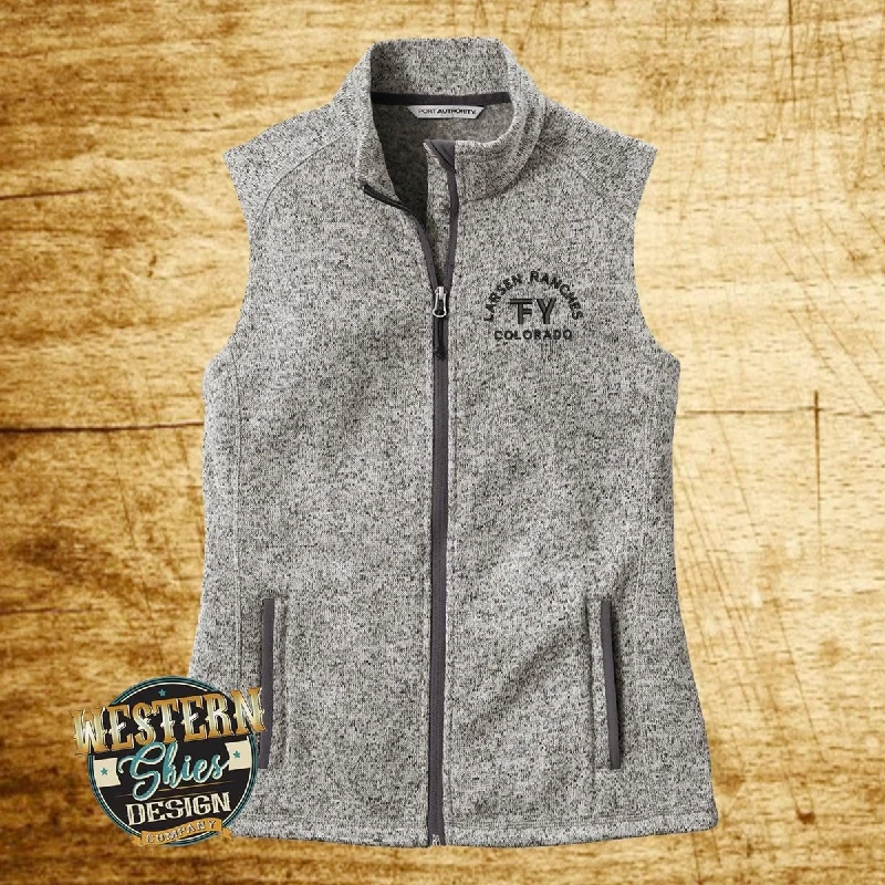 Port Authority ® Women's Sweater Fleece Vest Glossy Satin Silk