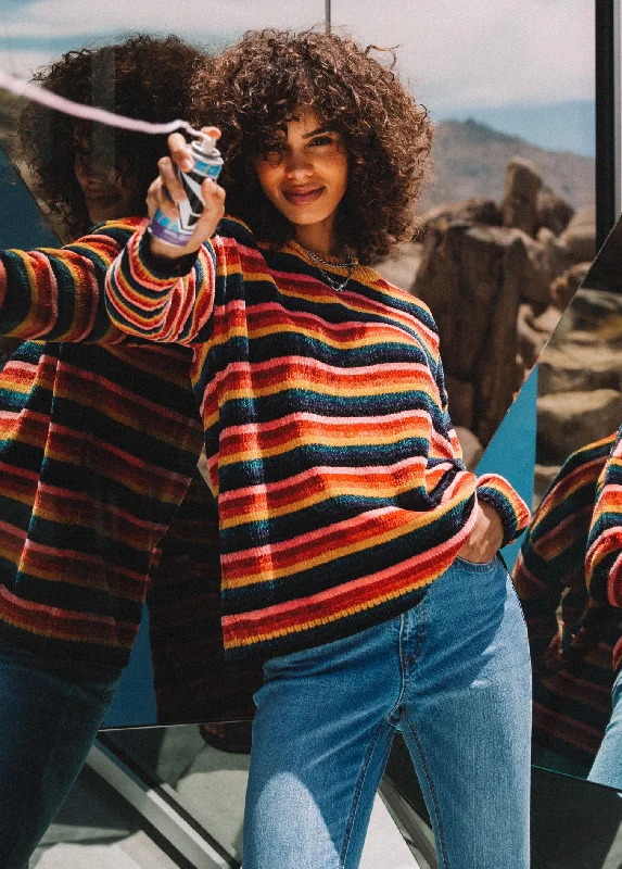 Prism Break Sweater - Multi Welt Pockets Slit Pockets Flap Pockets