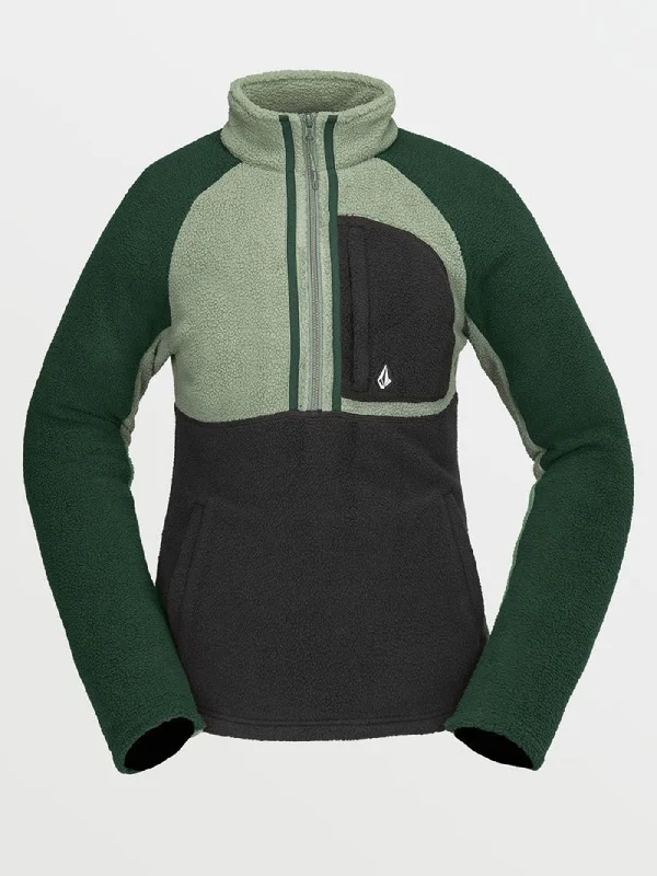 Demi 1/2 Zip Sweater Satin Blend Silk Blend Wool Blend