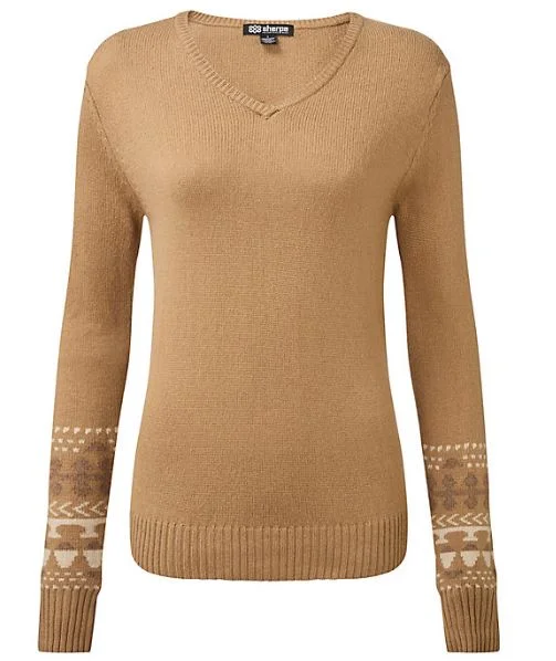Sherpa Adventure Gear: Women's Maya Sweater Print Jacquard Patchwork