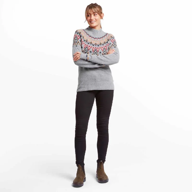 Sherpa - Women's Indu Mock Neck Sweater Long Sweater Short Sweater Cropped Sweater