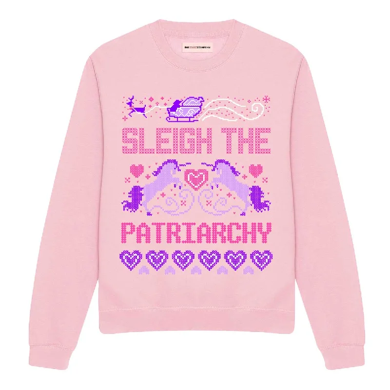 Sleigh The Patriarchy - Ugly Christmas Jumper Elegant Classic Vintage