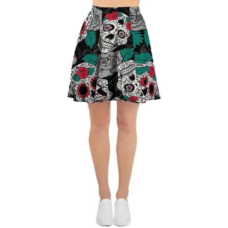 Sugar Skull Women's Skirt wrap skirt elegant