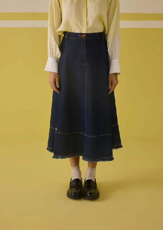 The Sunshine Denim Skirt cashmere skirt soft