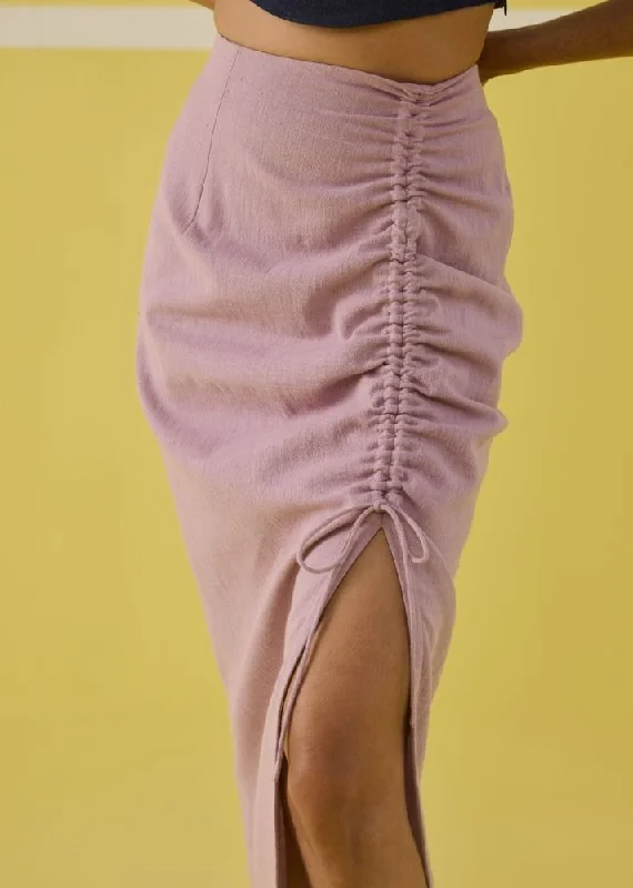 The Sweet Sunshine Handwoven  Skirt leather skirt modern