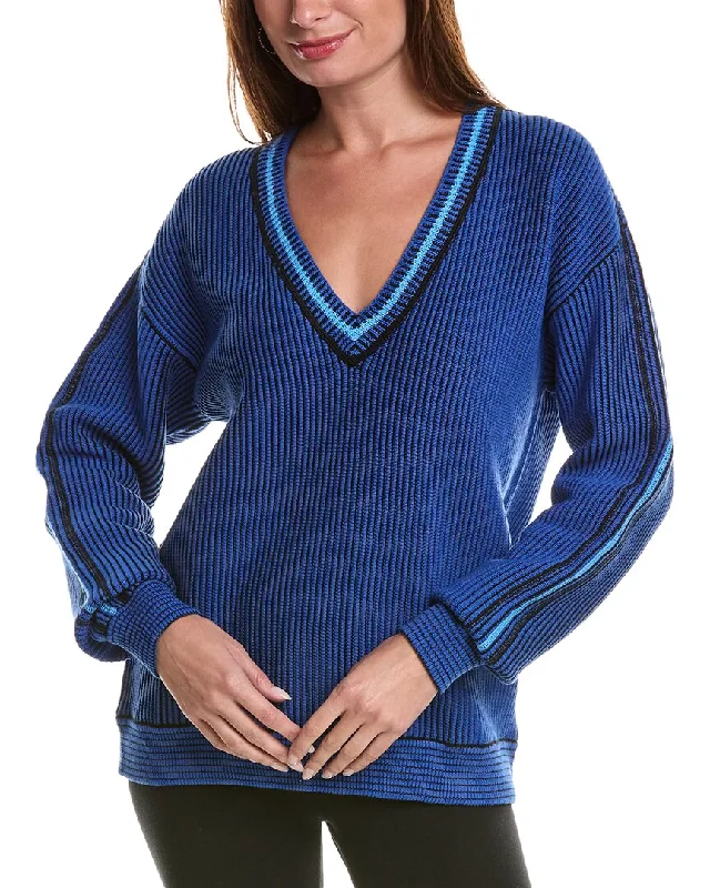 THE UPSIDE Nirvana Louie Sweater Faux Fur Fabric Real Fur Fabric Shearling Fabric