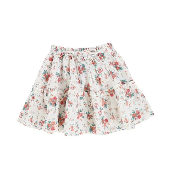 TOCOTO VINTAGE FLOWERS SKIRT silk skirt elegant