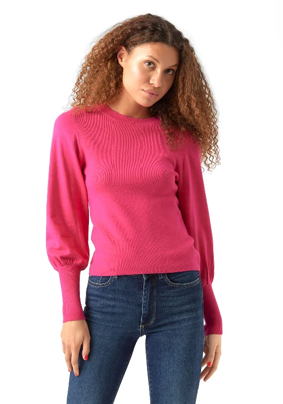 Vero Moda Holly Knit Sweater, Raspberry Sorbet Modern Contemporary Chic