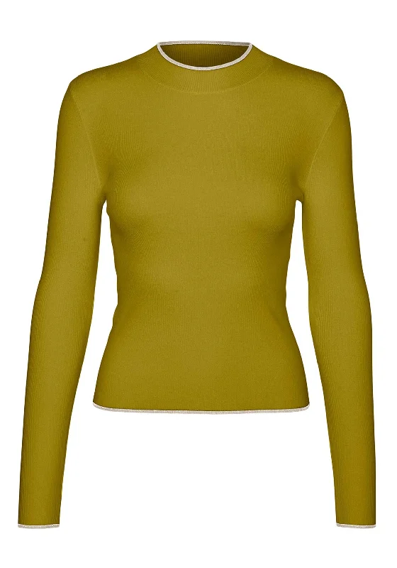 Vero Moda Flouncy Contrast Trim Knitted Sweater, Avocado Oil Beaded Sweater Sequined Faux Fur Vero Moda Flouncy Contrast Trim Knitted Sweater, Avocado Oil Beaded Sweater Sequined Faux Fur