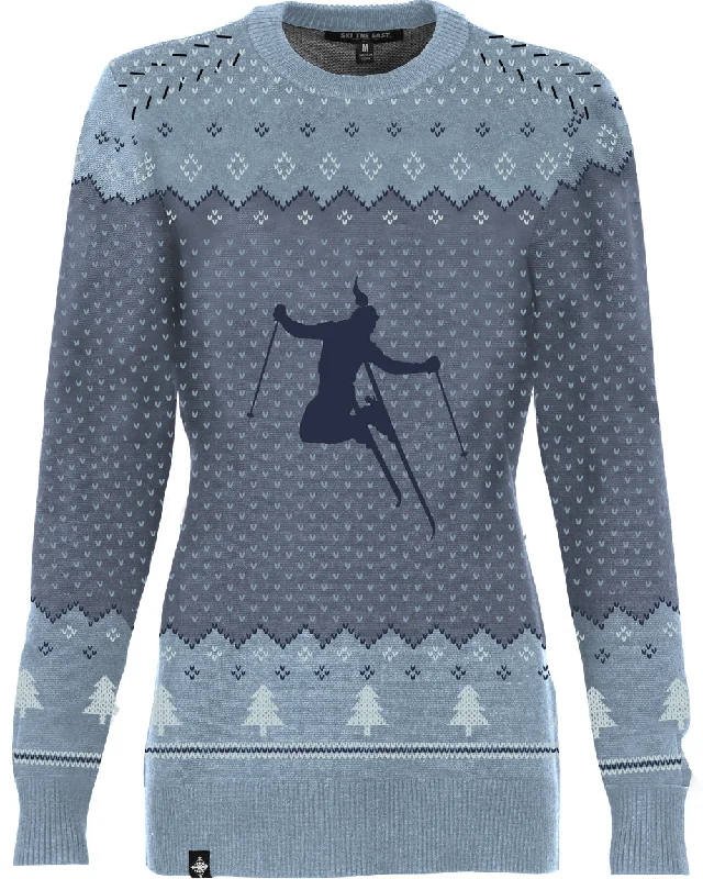 Women's Alpine Air Shredder Sweater - Storm Mesh Fabric Canvas Fabric Denim Fabric